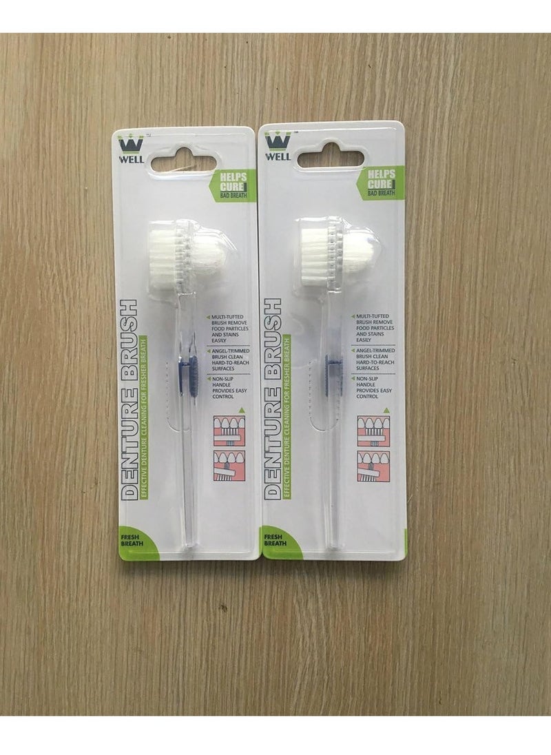 Brush False Cleaning Tool Double-Sided Toothbrush Transparent 3pcs