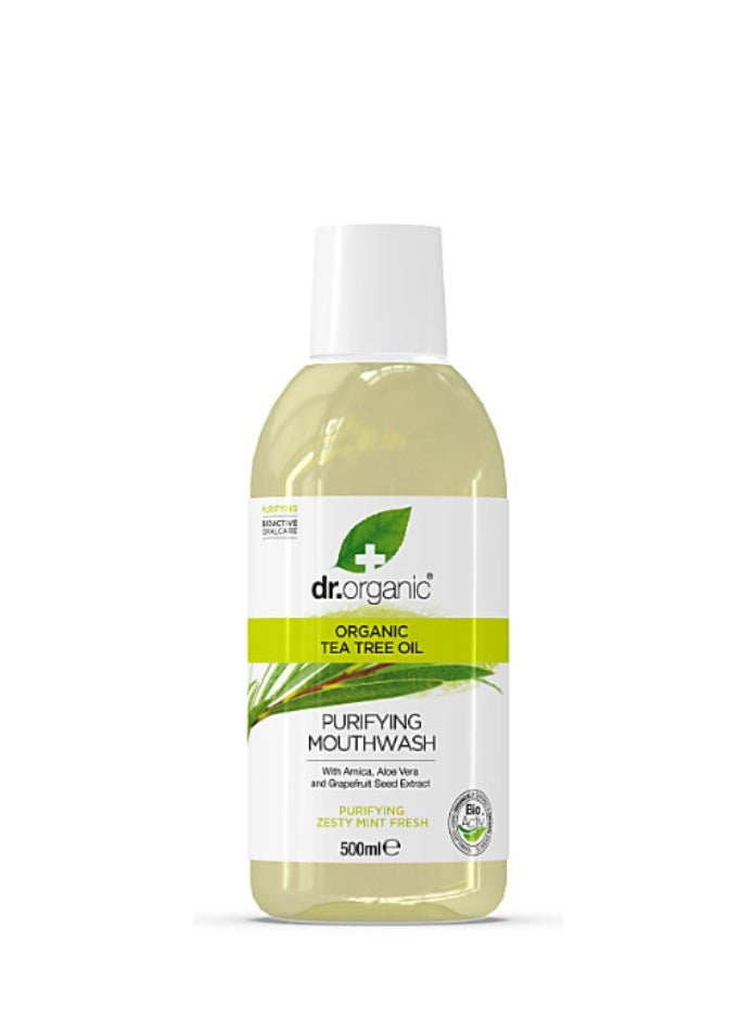 Organic Tea Tree Oil Purifying Mouthwash 500ml