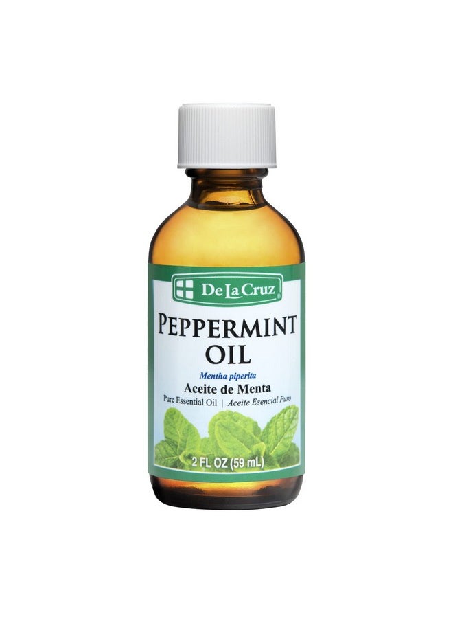 Peppermint Essential Oil - 100% Peppermint Oil For Aromatherapy - Steam Distilled - 2 Fl Oz