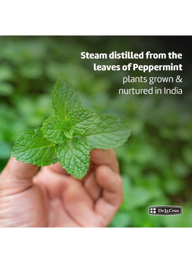 Peppermint Essential Oil - 100% Peppermint Oil For Aromatherapy - Steam Distilled - 2 Fl Oz