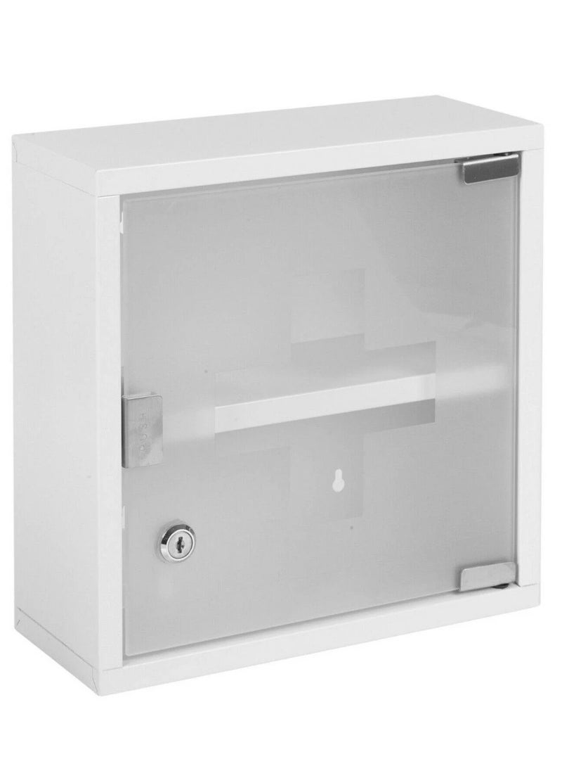 First aid box metal with Glass Door