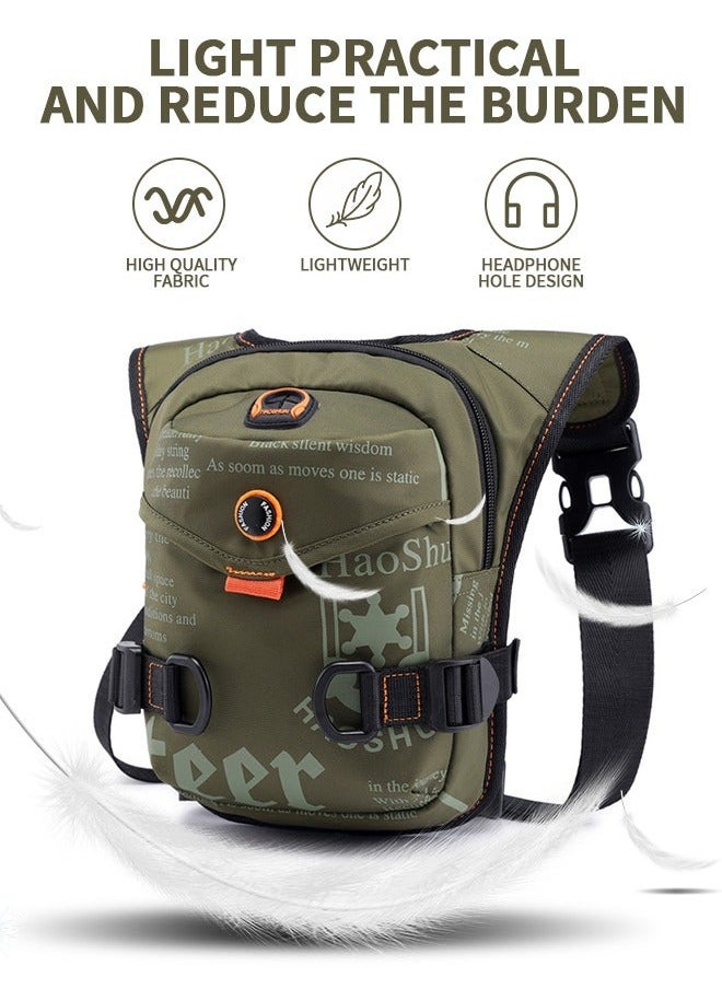 Drop Leg Bag, Outdoor Waist Pack for Men，Cycling Multi-Purpose Pouch,Hiking Sport Thigh Bag with Lots Pockets,Outdoor Sports