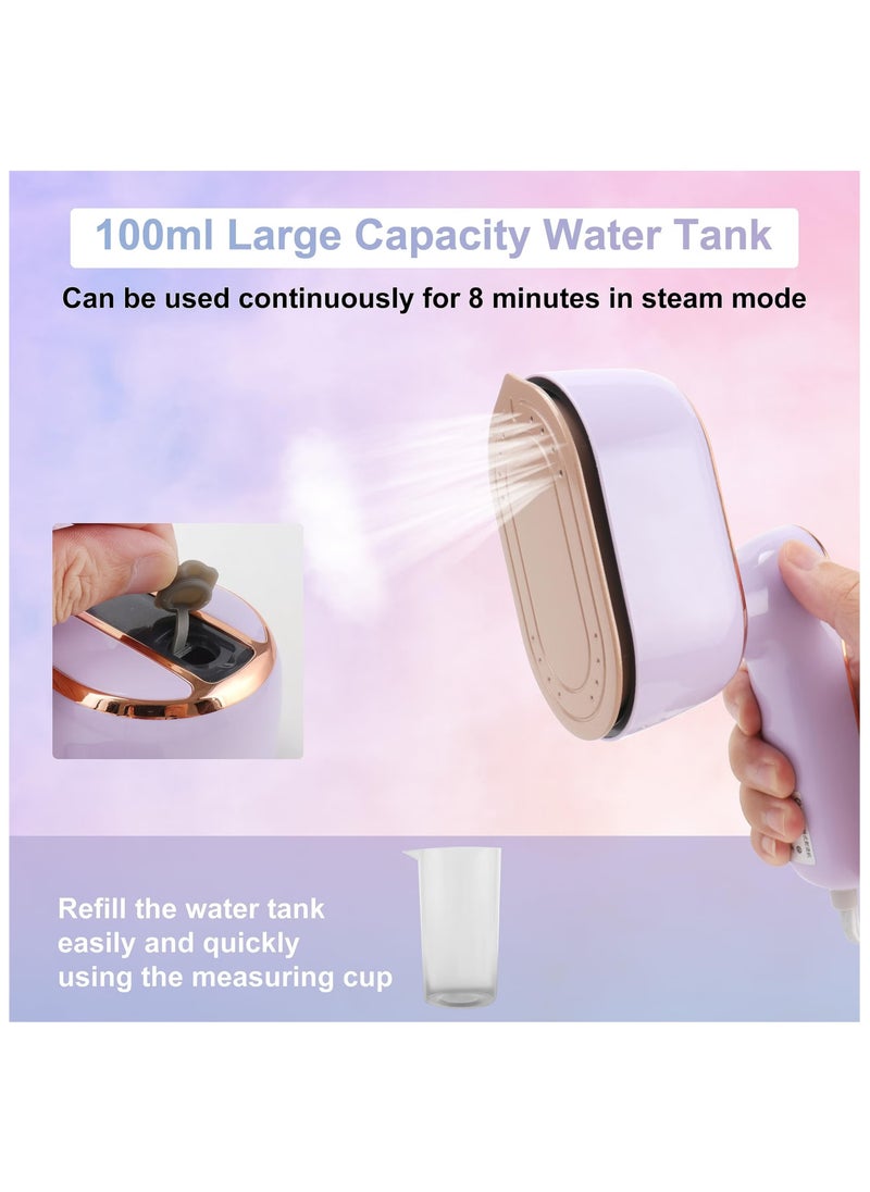 Portable Mini Garment Steamer with Dual Functionality – Handheld Wrinkle Remover for Home and Travel