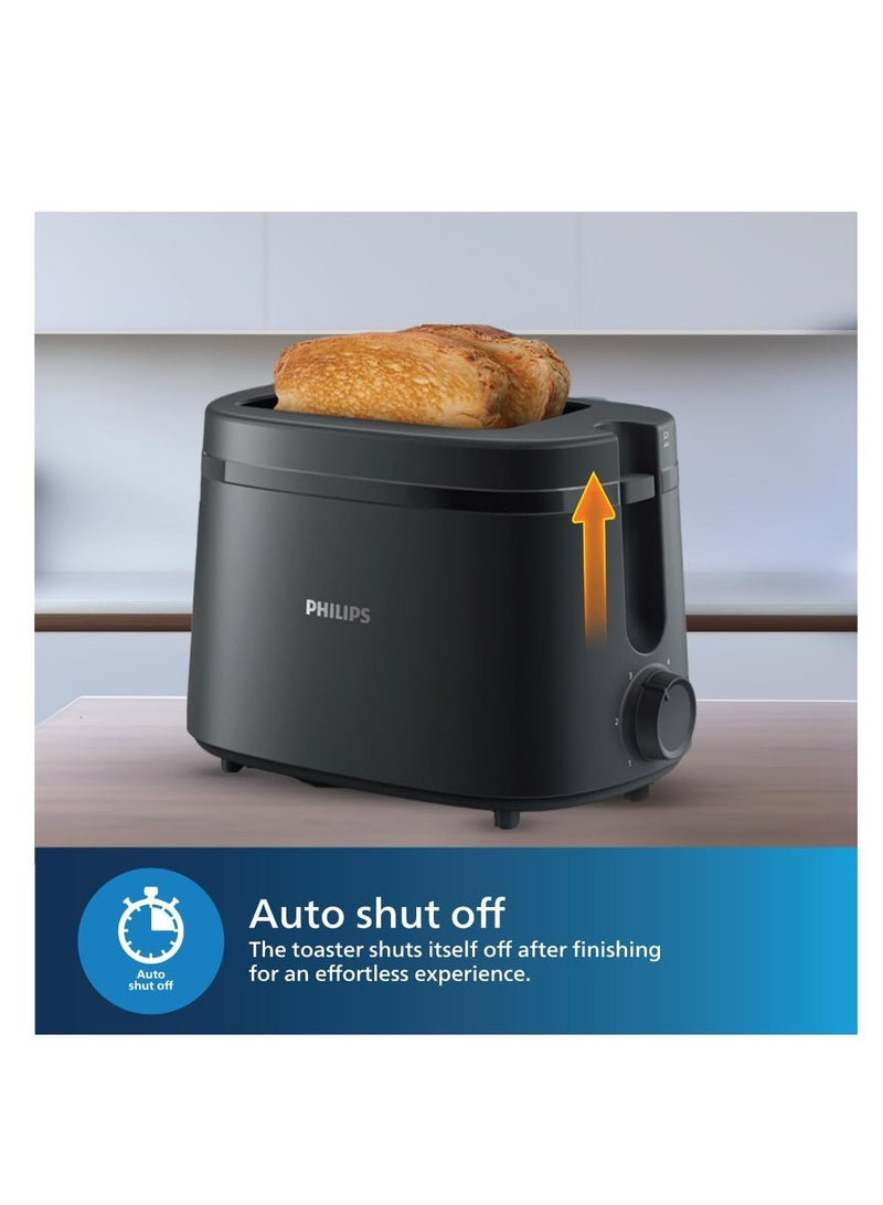 2-Slice Toaster with Integrated Bun Rack 650 W HD2510 Black