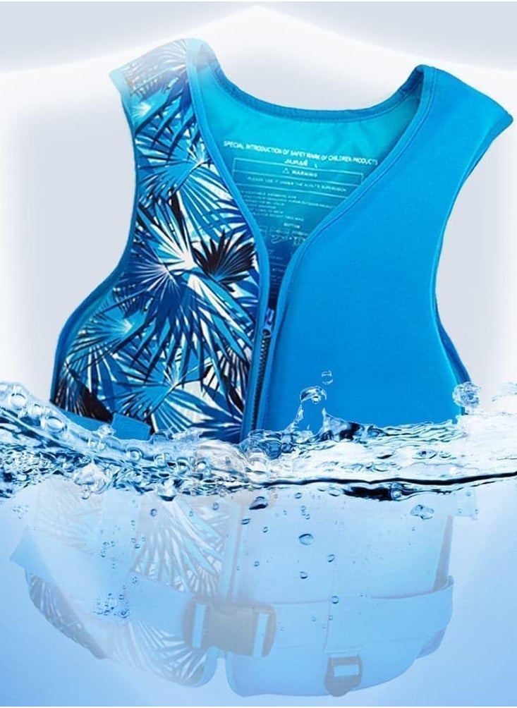 Swim Suit Swimming vest for Adult Men & women Vest Sea Boat Vests Swimming Accessories Size X-Large for 75 to 90 Kg - Blue