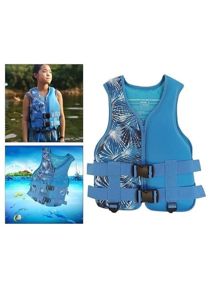 Swim Suit Swimming vest for Adult Men & women Vest Sea Boat Vests Swimming Accessories Size X-Large for 75 to 90 Kg - Blue