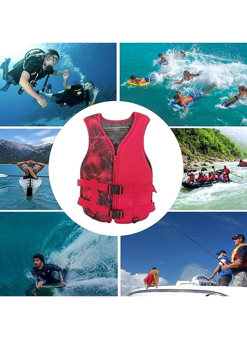 Men Neoprene Swimming vest for Adult Men & women Vest Sea Boat Vests Swimming Accessories Size XX-Large for 90 to 120 Kg - Yellow