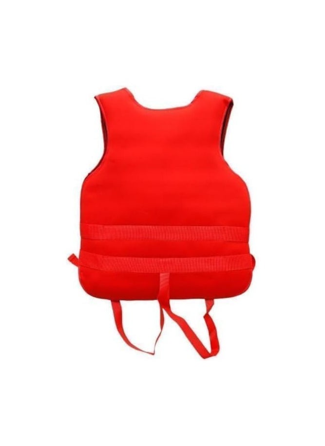 Swim Suit Swimming vest for Adult Men & women Vest Sea Boat Vests Swimming Accessories Size Large for 60 to 75 Kg - Red