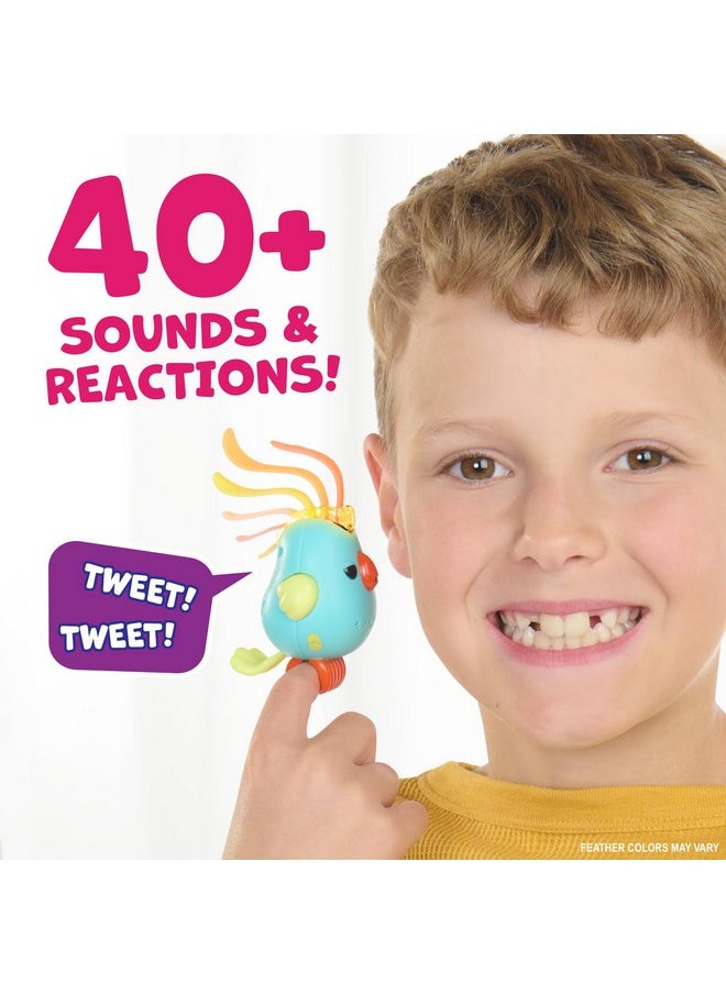 Sweet Tweets Interactive Bird - Record & Play Secret Messages, Includes 40+ Sounds & Reactions - Debbie (Pink)