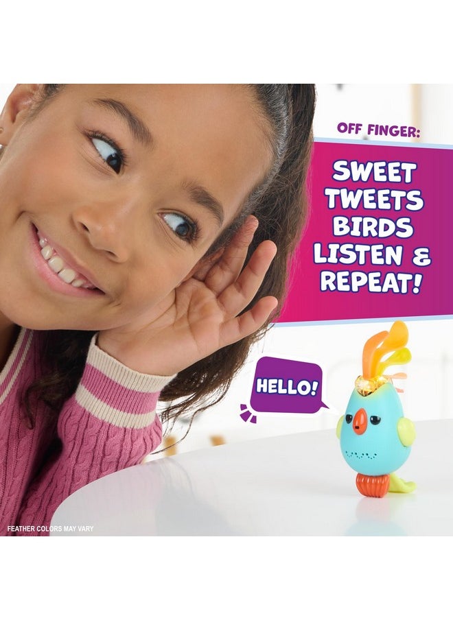 Sweet Tweets Interactive Bird - Record & Play Secret Messages, Includes 40+ Sounds & Reactions - Debbie (Pink)