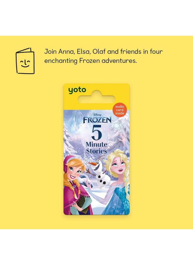 Disney Frozen: 5 Minute Stories - Kids Audio Card For Use With Yoto Player & Mini All-In-1 Audio Player, Educational Screen-Free Listening With Fun Stories For Playtime, Bedtime & Travel, Ages 3+