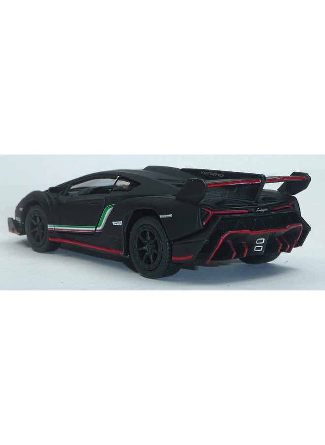Lamborghini Veneno 1/36 Diecast Metal Toy Model (Black, Matt)