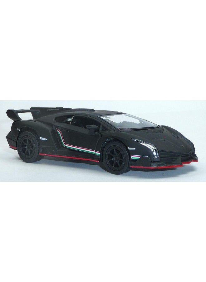 Lamborghini Veneno 1/36 Diecast Metal Toy Model (Black, Matt)