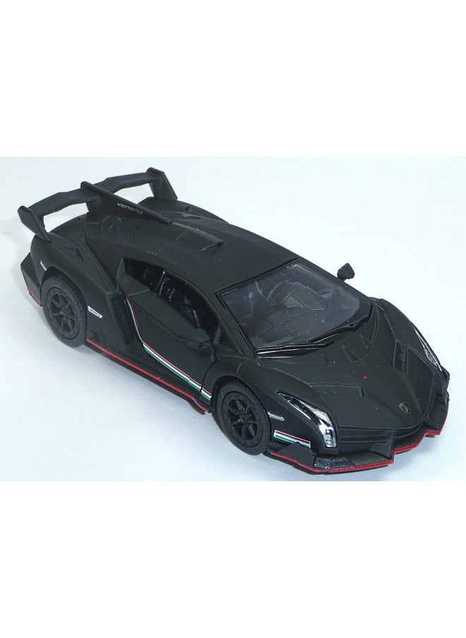 Lamborghini Veneno 1/36 Diecast Metal Toy Model (Black, Matt)
