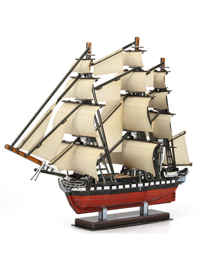 CubicFun 3D Puzzles USS Constitution Vessel Ship Model Building Kits for Adults and Kids, Crafts Gifts for Boys Girls Women Men- 193 Pieces