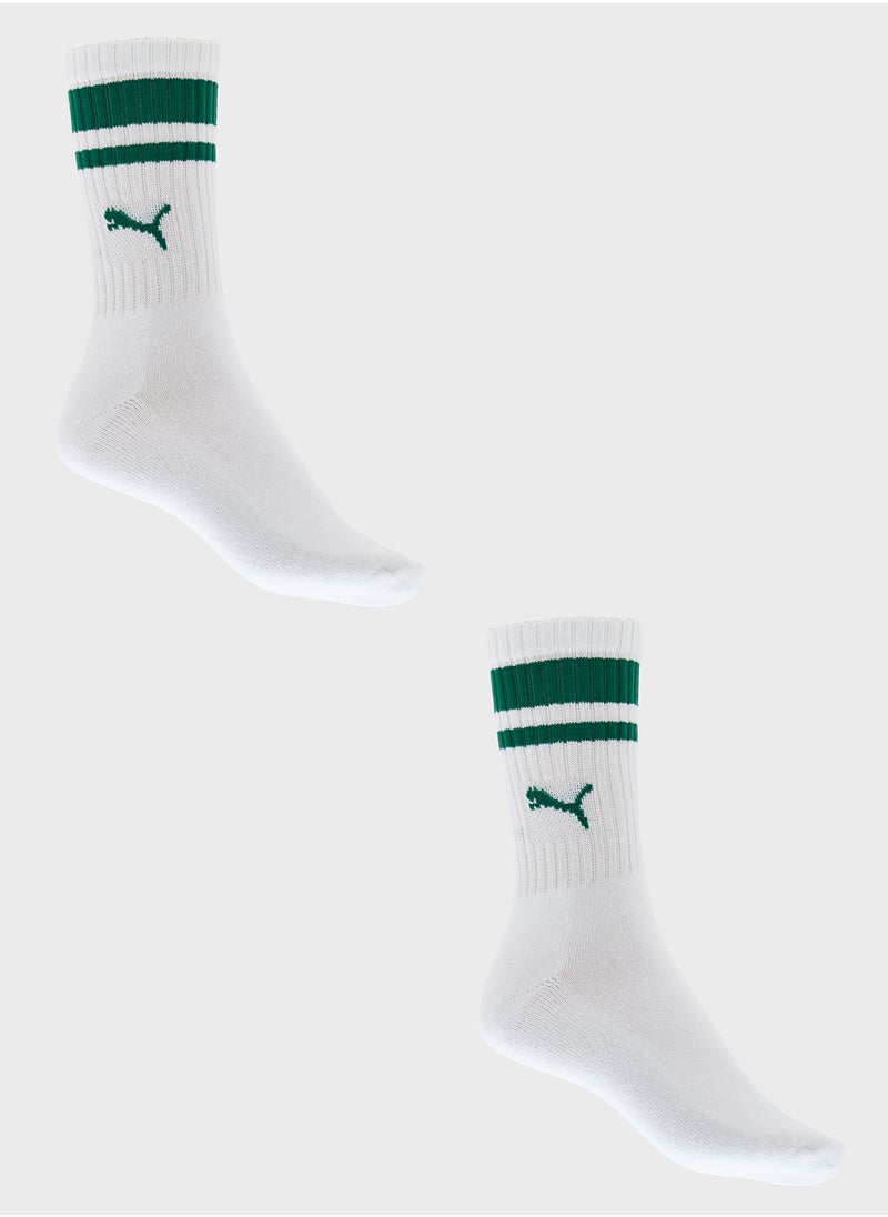 2 Pack Crew Heritage Socks