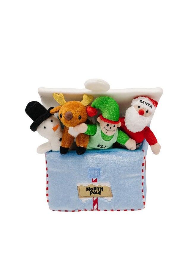 My First Christmas Toy For Baby Ft 5 Piece Playset (Santa Claus, Snowman, Reindeer, Elf In Santa'S Workshop)