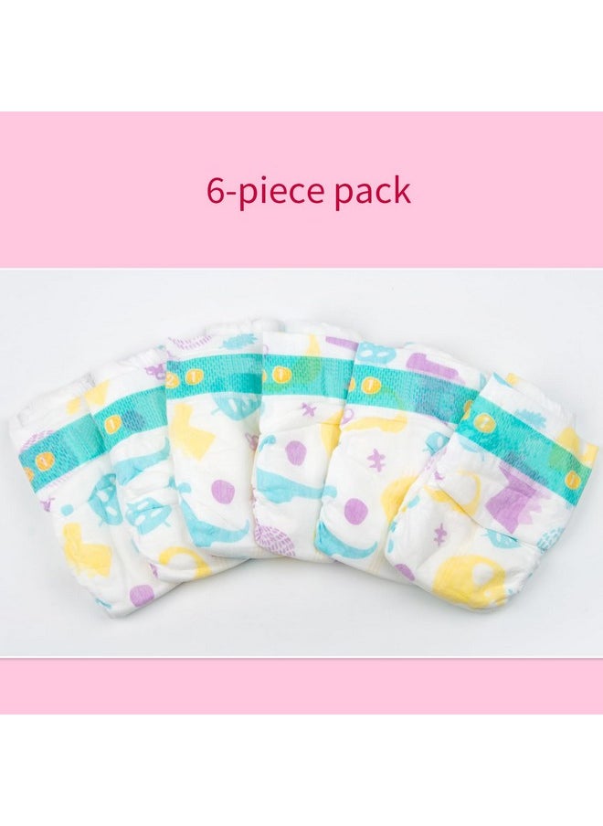 6-Piece Pack Reborn Baby Dolls Diapers For 17-22 Inch Reborn Doll Newborn