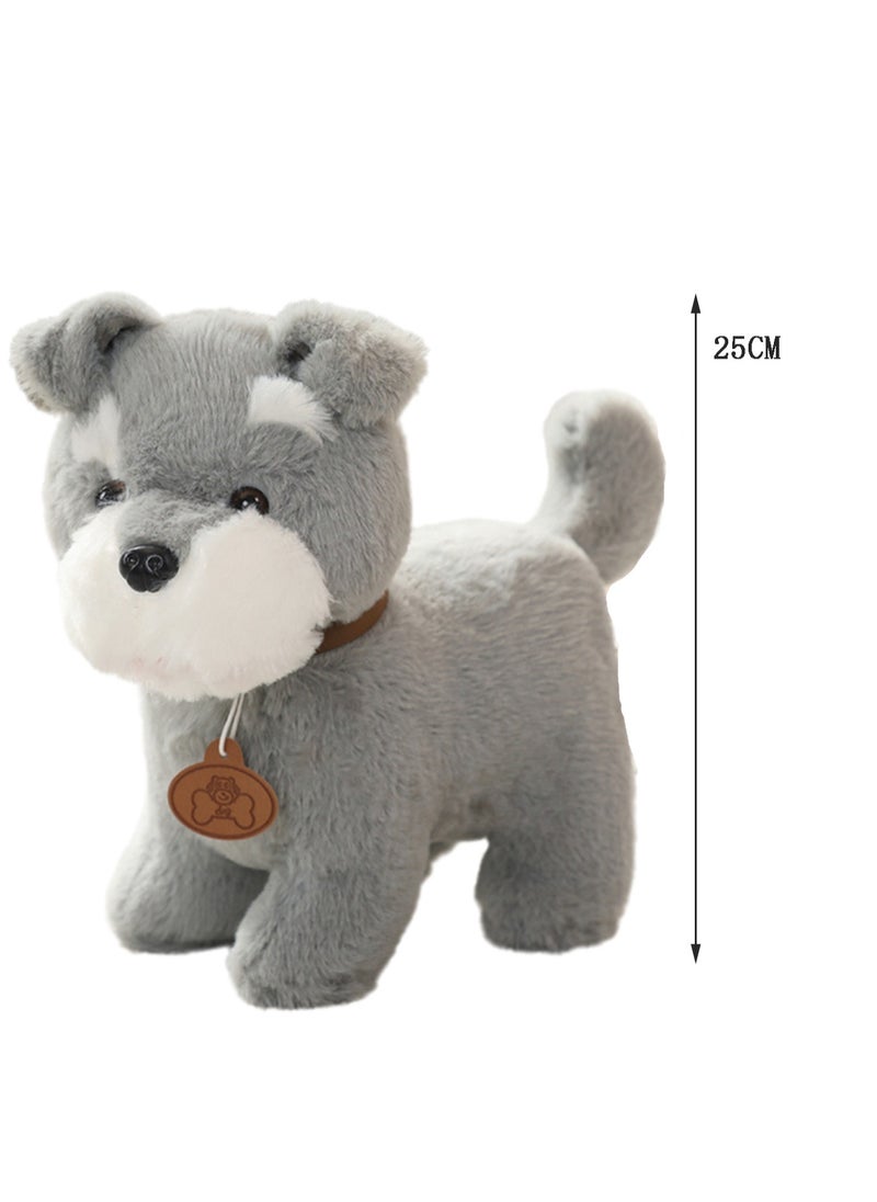 25 CM Cute Simulation Dog Plush Toy Soft Stuffed Animal Doll For Girls And Boys All Ages Gift（Style 9）