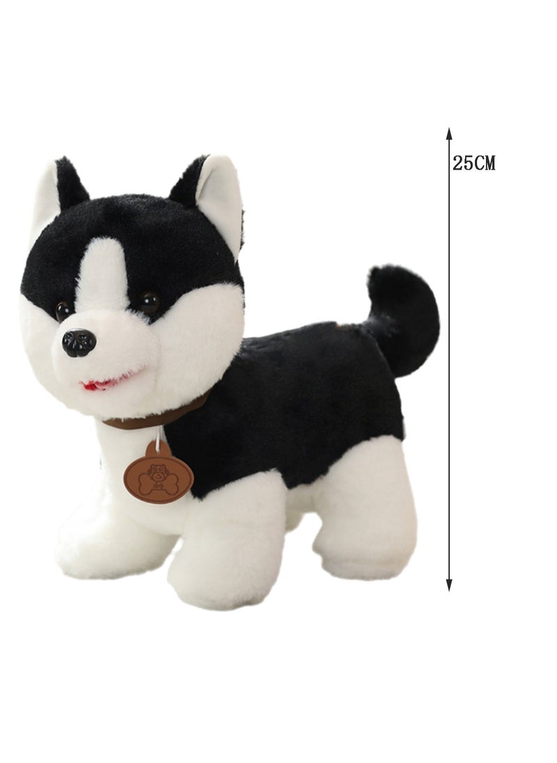 25 CM Cute Simulation Dog Plush Toy Soft Stuffed Animal Doll For Girls And Boys All Ages Gift（Style 12）