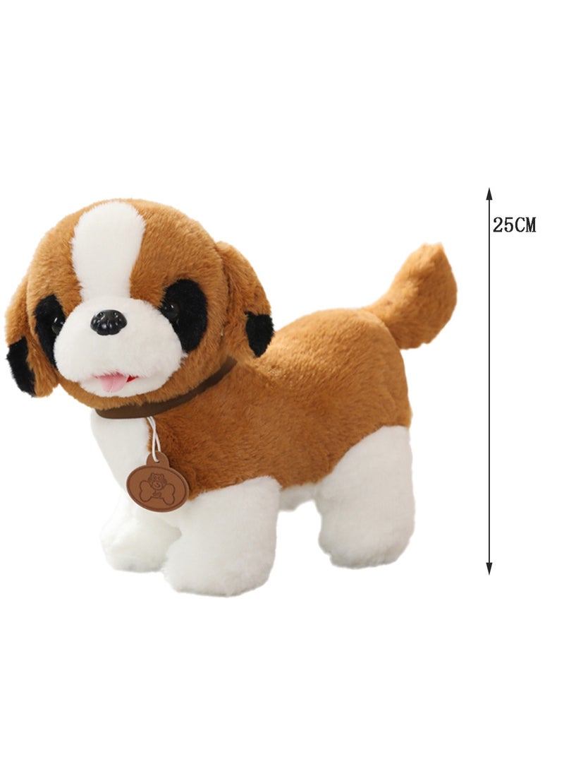 25 CM Cute Simulation Dog Plush Toy Soft Stuffed Animal Doll For Girls And Boys All Ages Gift（Style 10）