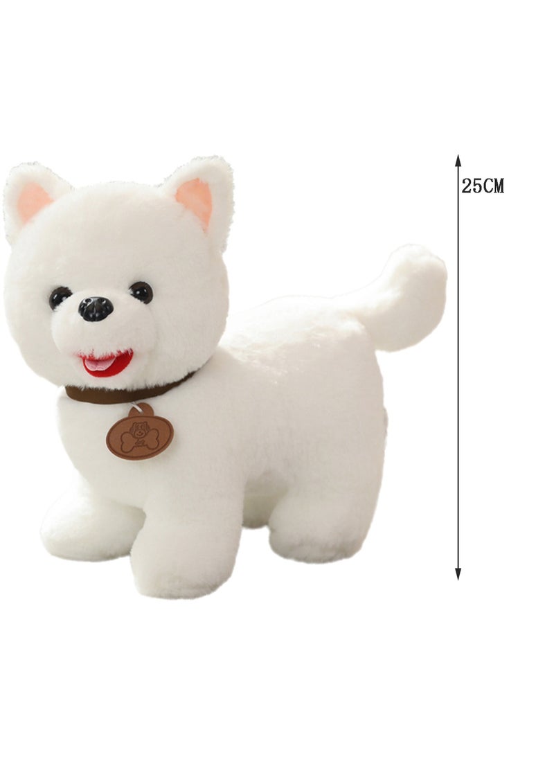 25 CM Cute Simulation Dog Plush Toy Soft Stuffed Animal Doll For Girls And Boys All Ages Gift（Style 11）