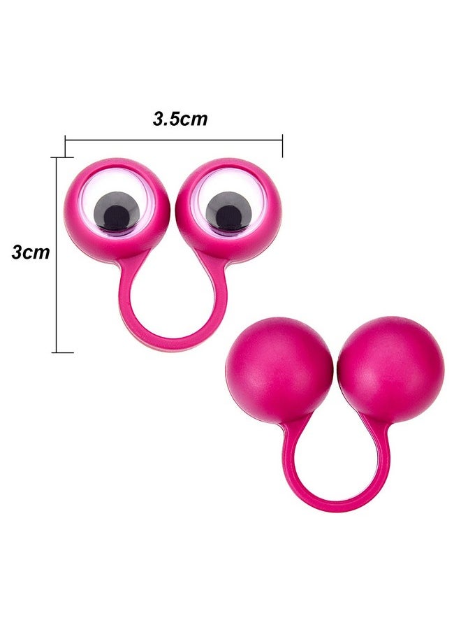 48 Pcs Eye Finger Puppets Toys Set Eyeball Rings Eye On Rings For Kids Googly Wiggly Eyeball Finger Puppet Party Favors For Boys Girls Classroom Prize Exchange, 5 Colors