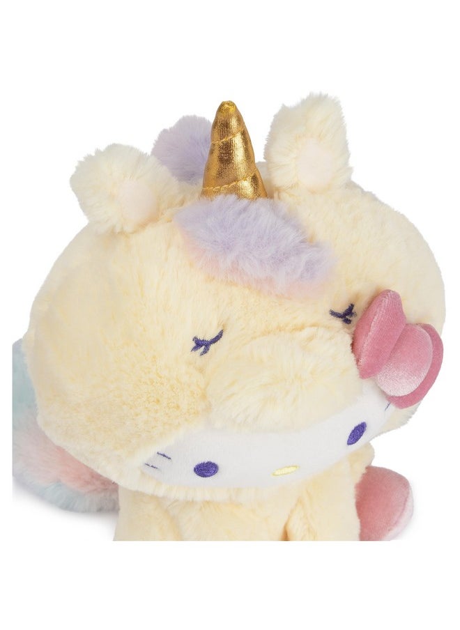 Sanrio Hello Kitty Unicorn Plush Toy, Premium Stuffed Animal For Ages 1 And Up, Yellow, 6”