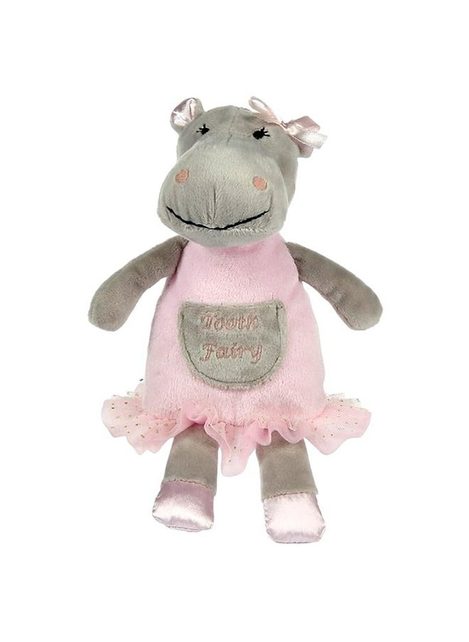 | Hannah The Hippo Tooth Fairy Pillow Stuffed Animal Plush Doll With Pocket | First Loose Tooth Toy | Celebrate First Milestone