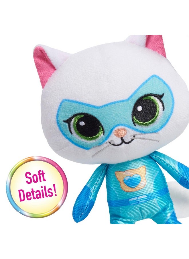 Disney Junior Superkitties 6.5-Inch Small Plush Stuffed Animal, Bitsy, Kitten, Kids Toys For Ages 2 Up