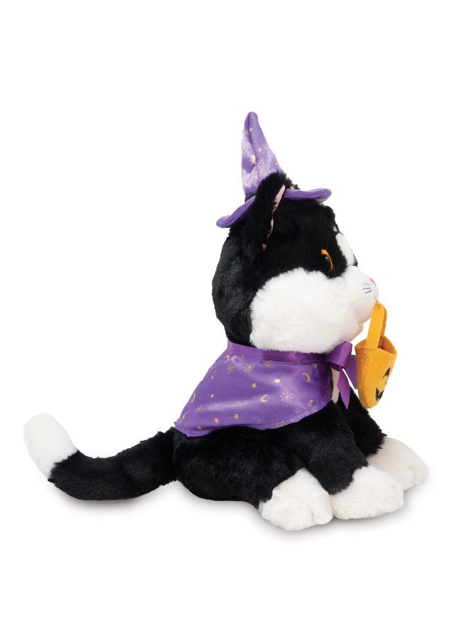 - Trick-Or-Treat Tammy | Animated Halloween Tuxedo Cat Stuffed Animal Plush Toy, Dressed As Wizard Twirls To I Want Candy, 9 Inches