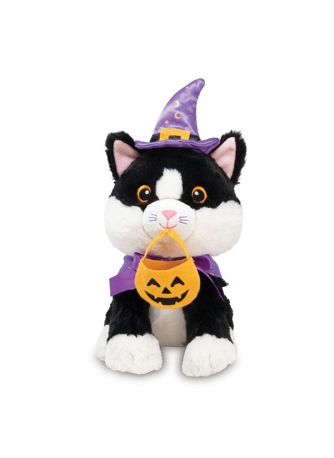 - Trick-Or-Treat Tammy | Animated Halloween Tuxedo Cat Stuffed Animal Plush Toy, Dressed As Wizard Twirls To I Want Candy, 9 Inches
