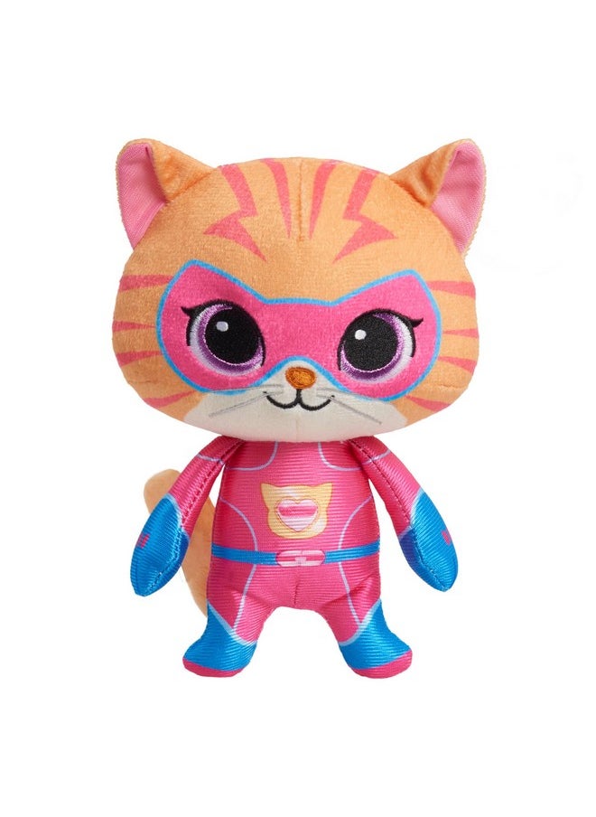 Disney Junior Superkitties 7-Inch Small Plush Stuffed Animal, Ginny, Kitten, Kids Toys For Ages 2 Up