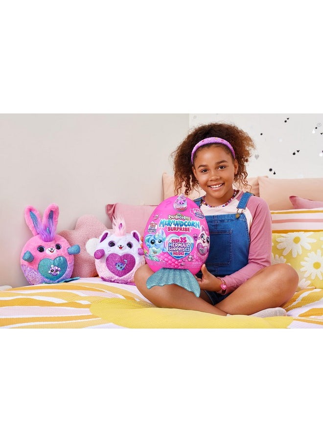 Mermaidcorn (Puppy) By Zuru, Collectible Plush, Mermaid Surprises, Cuddle Plush Stuffed Animal, Surprise Egg, Stickers, Magic Sands & Bubble Mixture, For Girls 3+ Up