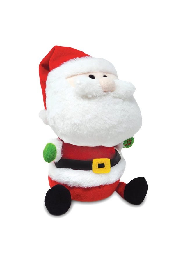 - Caroling Cuties Santa | Animated Singing Holiday Christmas Santa Claus Stuffed Animal Plush Toy Sings Here Comes Santa Claus, 10 Inches