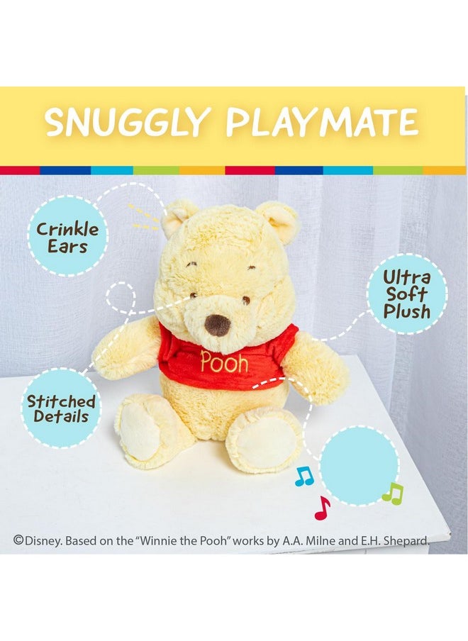 Disney Baby Winnie The Pooh And Friends Stuffed Animal With Jingle And Crinkle, Pooh 12”