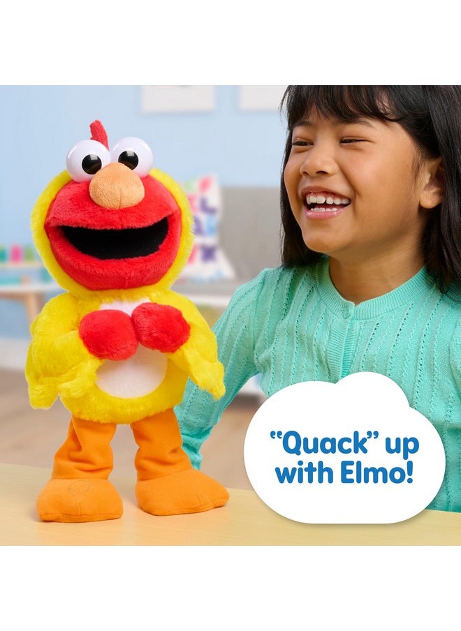 Sesame Street Chicken Dance Elmo Feature 13 Inch Plush, Interactive Singing And Dancing Plush, Stuffed Animal. Kids Toys For Ages 2 Up