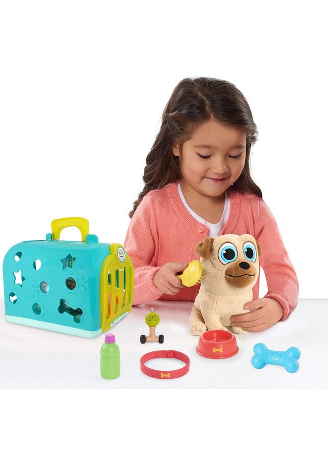 Pals Groom And Go Pet Carrier With Accessories, 8-Pieces, Rolly, Pretend Play, Kids Toys For Ages 3 Up By Just Play