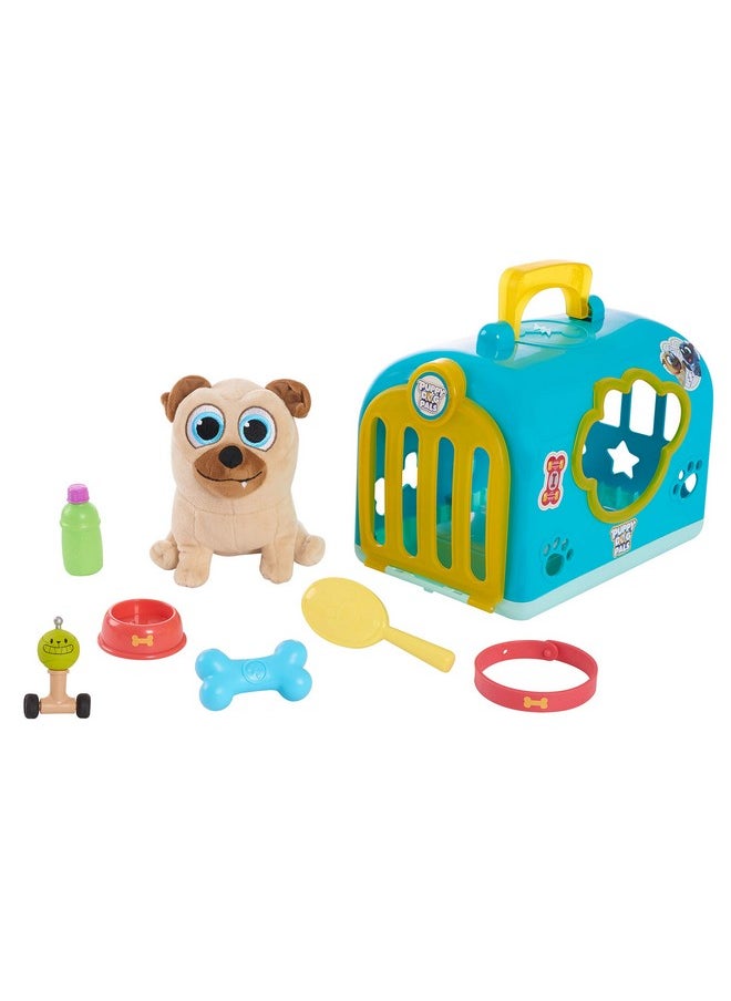 Pals Groom And Go Pet Carrier With Accessories, 8-Pieces, Rolly, Pretend Play, Kids Toys For Ages 3 Up By Just Play