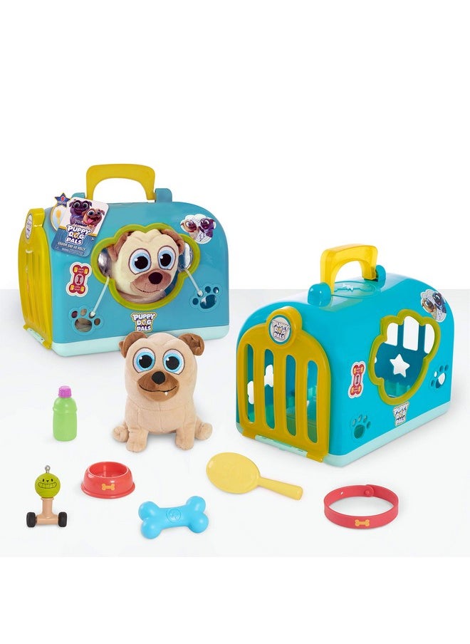 Pals Groom And Go Pet Carrier With Accessories, 8-Pieces, Rolly, Pretend Play, Kids Toys For Ages 3 Up By Just Play