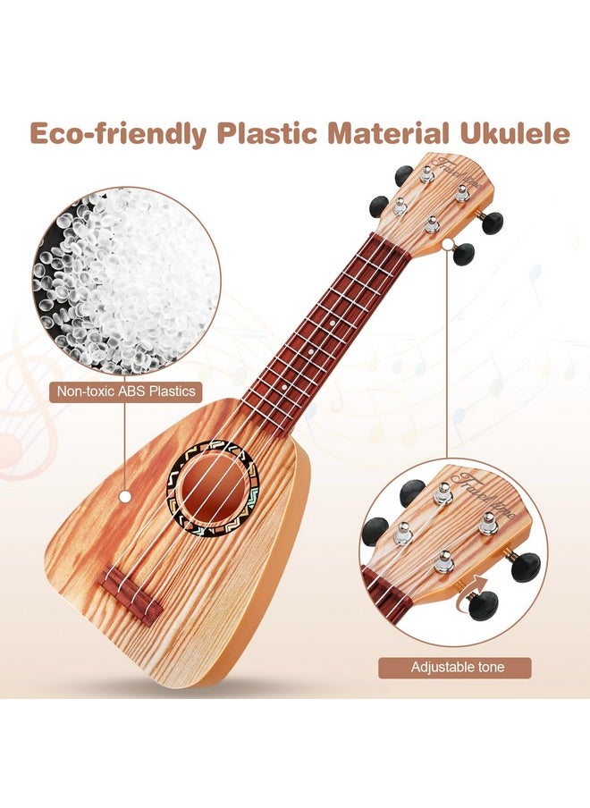 Kids Guitar Toys For 2 Year Old Boy Gifts, Musical Instruments For Toddler 1-3, Christmas Birthday Gifts For 3 4 Year Old Girls Montessori, Band Sets With Ukulele/Tambourine/Flute Toys For Kids 3-5