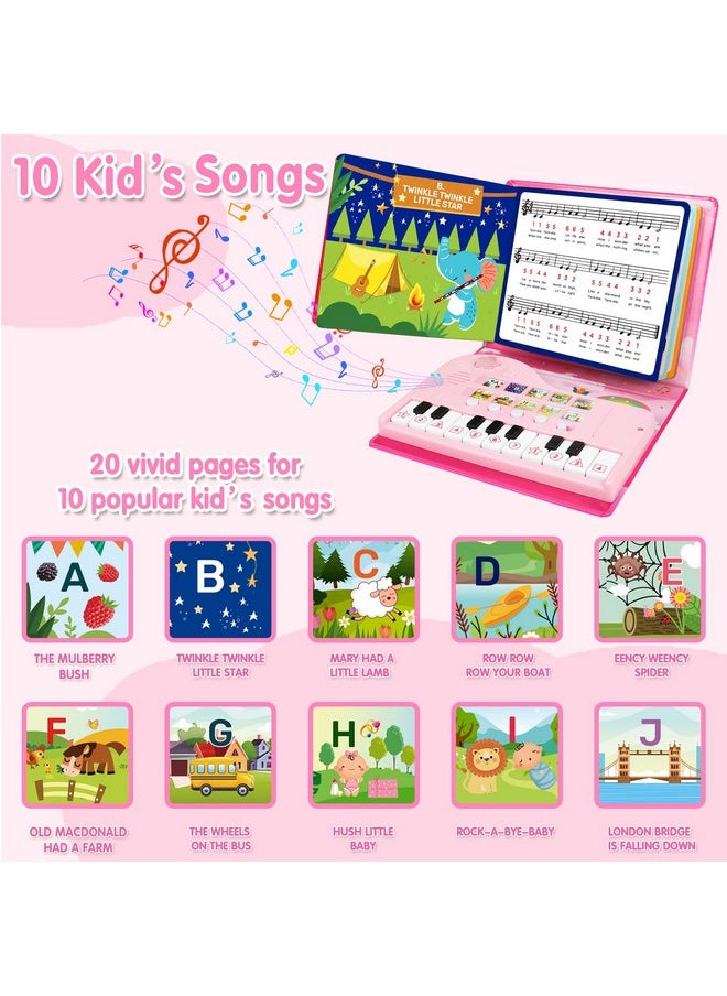 Toys For 3 Year Old Girl Gifts: Piano Book For Toddlers Kids Ages 3-5 3-4 4-5 3-6 5-8 - Educational Musical Piano Toy Ideal 3 4 5 6 7 8 Year Old Boys Girls Birthday Gift Present