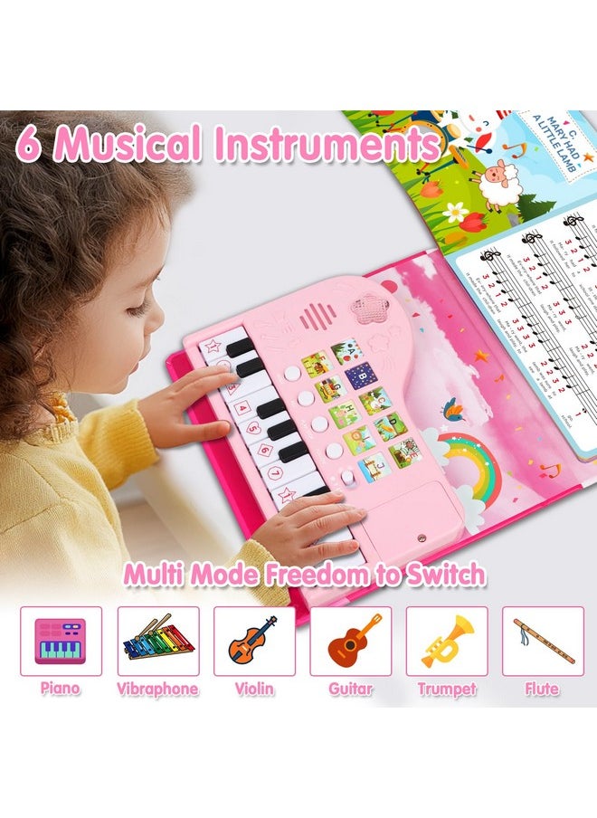 Toys For 3 Year Old Girl Gifts: Piano Book For Toddlers Kids Ages 3-5 3-4 4-5 3-6 5-8 - Educational Musical Piano Toy Ideal 3 4 5 6 7 8 Year Old Boys Girls Birthday Gift Present