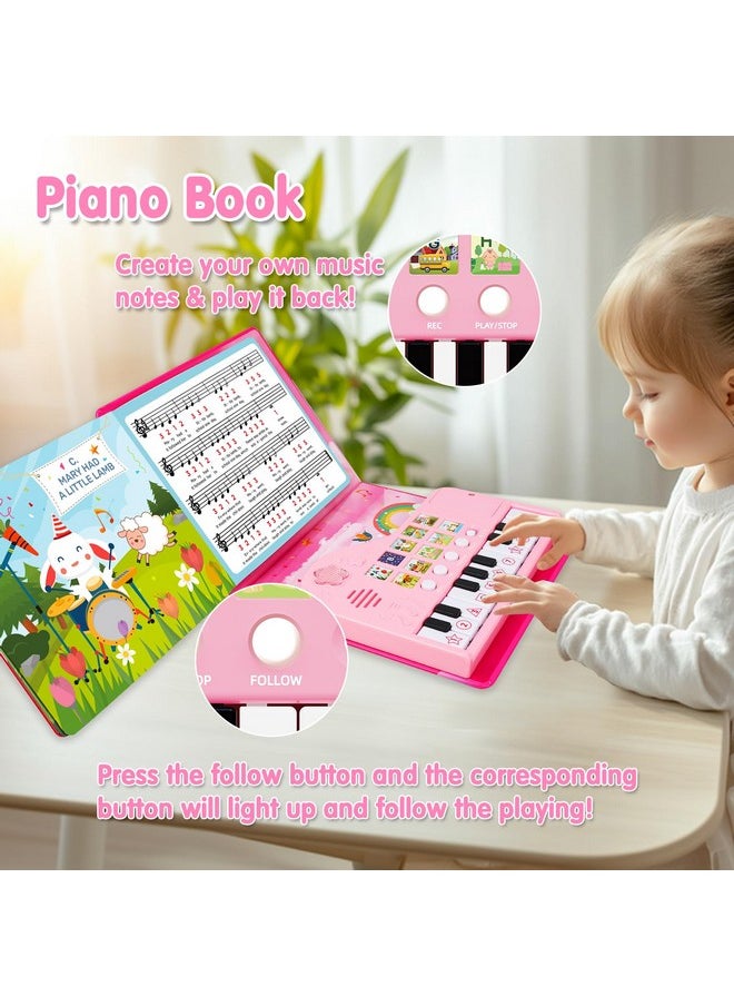 Toys For 3 Year Old Girl Gifts: Piano Book For Toddlers Kids Ages 3-5 3-4 4-5 3-6 5-8 - Educational Musical Piano Toy Ideal 3 4 5 6 7 8 Year Old Boys Girls Birthday Gift Present