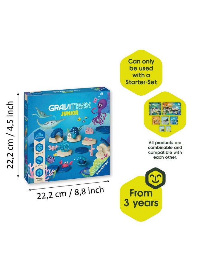 Gravitrax Junior Extension Ocean - Marble Run, Stem And Construction Toys For Kids Age 3 Years Up - Kids Gifts