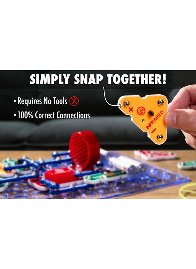 Snap Circuits Light Electronics Exploration Kit | Over 175 Exciting Stem Projects | Full Color Project Manual | 55+ Snap Circuits Parts | Stem Educational Toys For Kids 8+,Multi