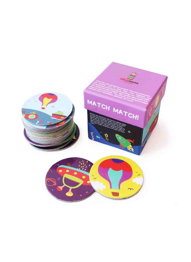 Memory Card Game -Adventure Travel Themed (3 Years+) | Multicolor | 18 Discs | Child Safe | Easy To Carry