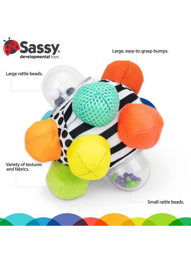 Developmental Bumpy Ball, Easy To Grasp Bumps Help Develop Motor Skills, Ages 6+ Months