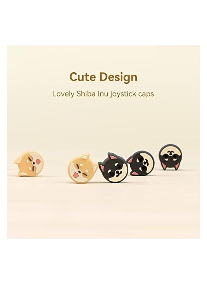 Cute Animal Theme Thumb Grip Caps,Compatible with Switch/OLED/Switch Lite,Soft Silicone Joystick Cover,4PCS