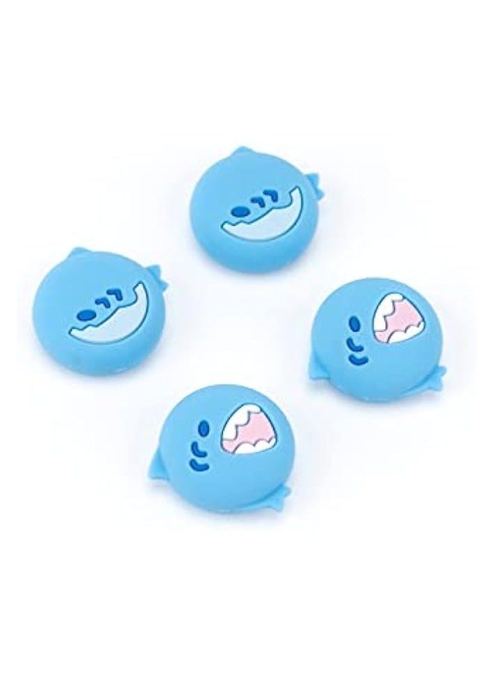 Cute Silicone Joycon Thumb Grip Caps, Joystick Cover Compatible with Nintendo Switch/OLED/Switch Lite,4PCS - Little Shark